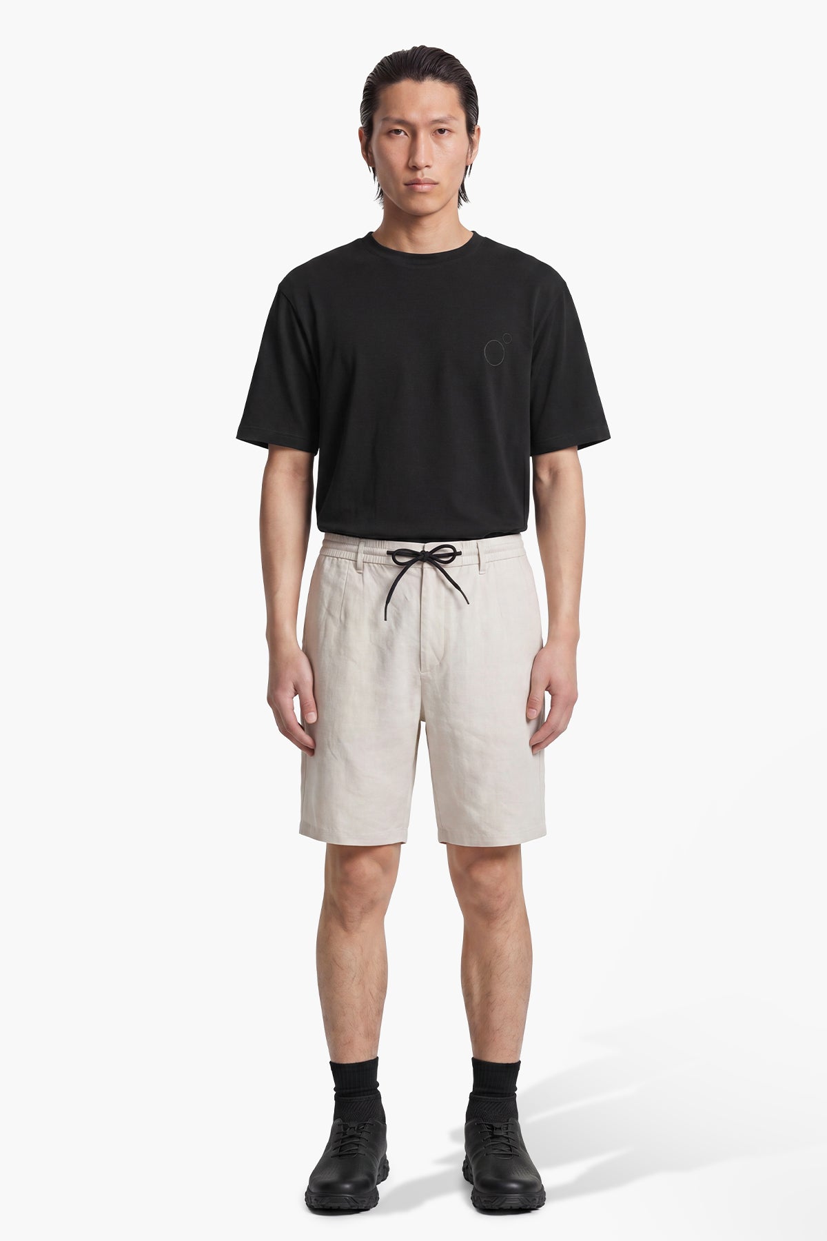 NOMAD LINEN CHINO CUT SHORT - ANTARTIC