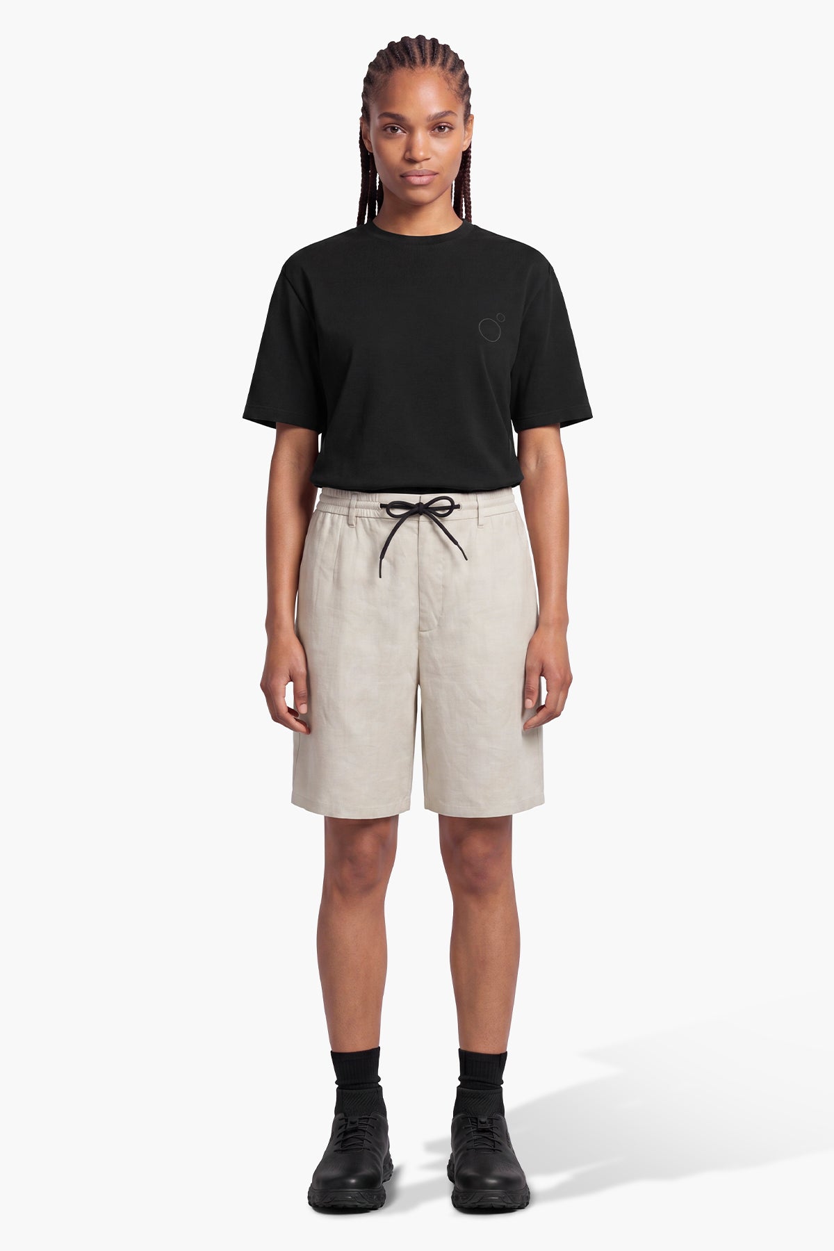 NOMAD LINEN CHINO CUT SHORT - ANTARTIC