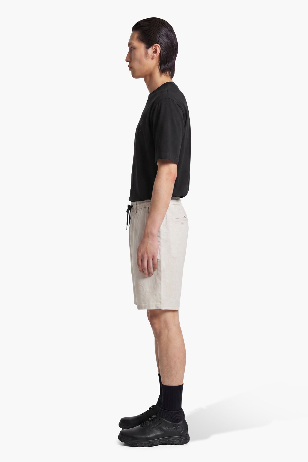 NOMAD LINEN CHINO CUT SHORT - ANTARTIC
