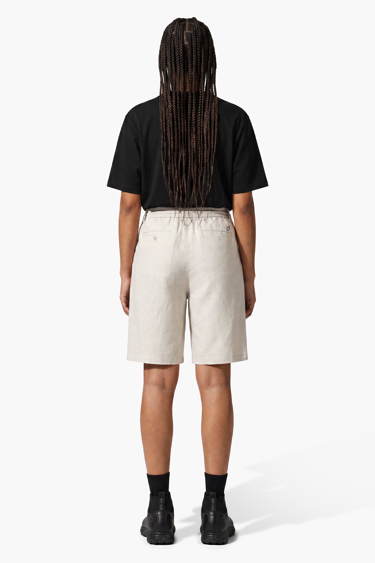 NOMAD LINEN CHINO CUT SHORT - ANTARTIC