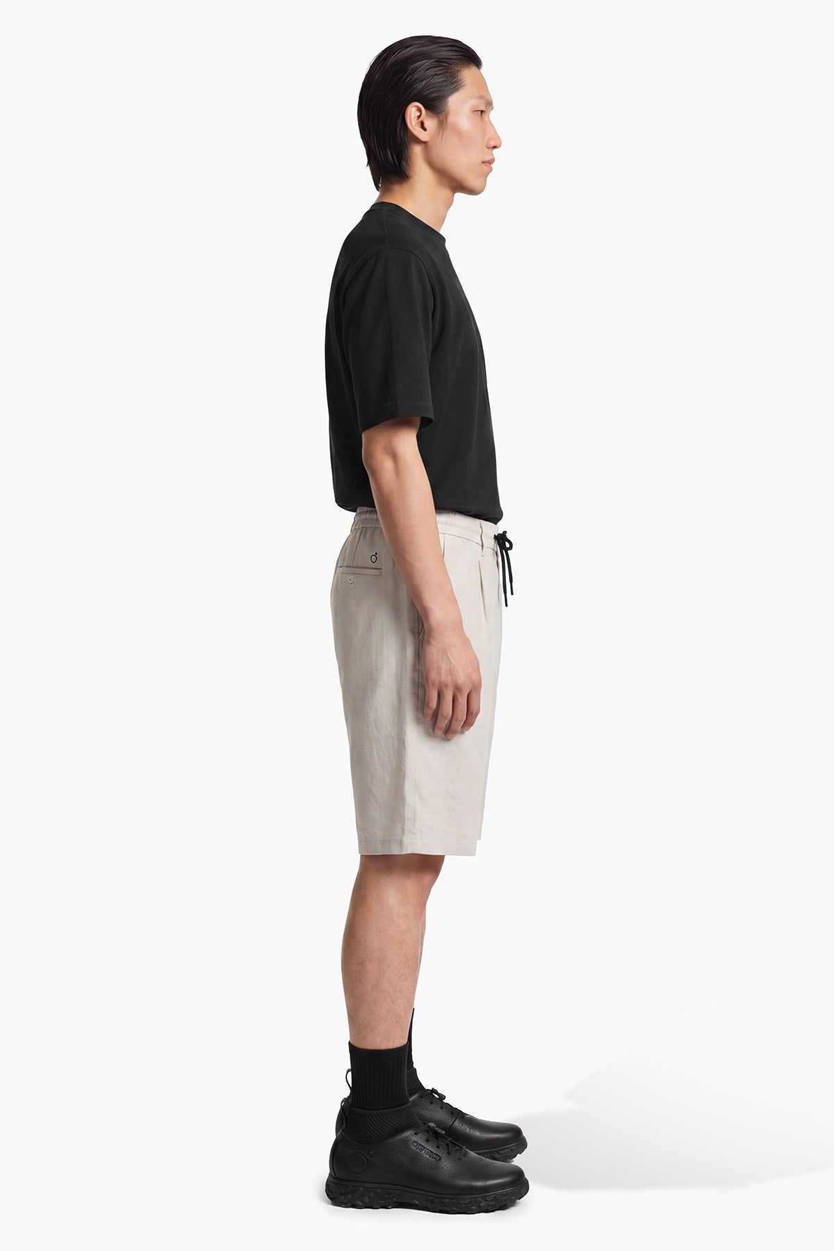 NOMAD LINEN CHINO CUT SHORT - ANTARTIC