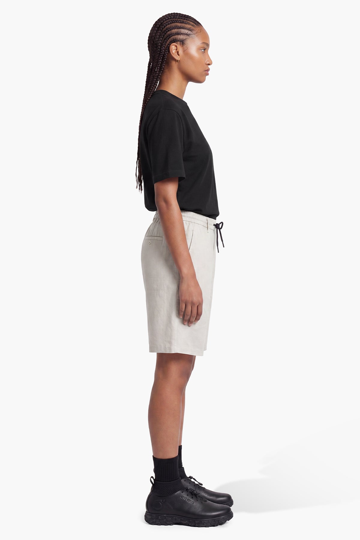 NOMAD LINEN CHINO CUT SHORT - ANTARTIC