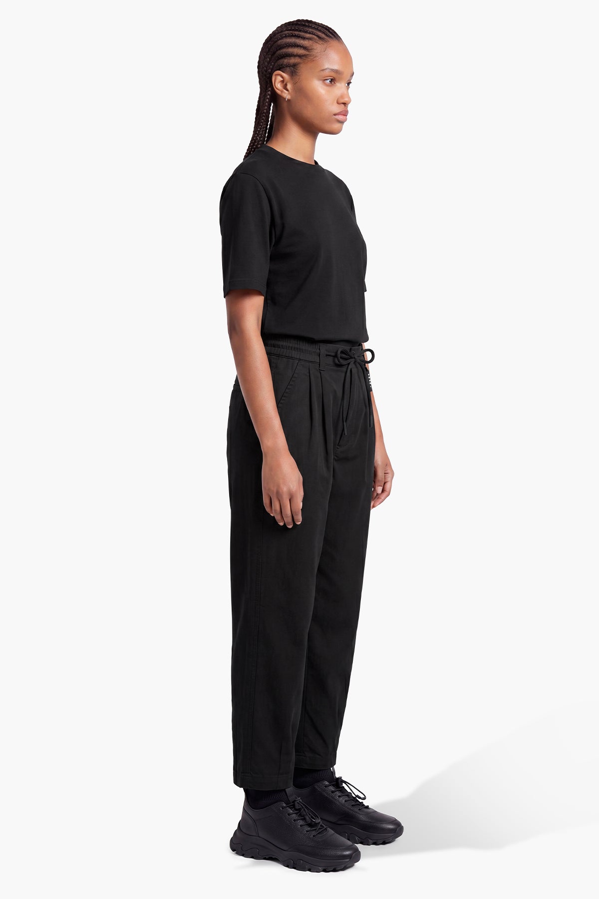 ROCHEL OVER FIT PANT - BLACK