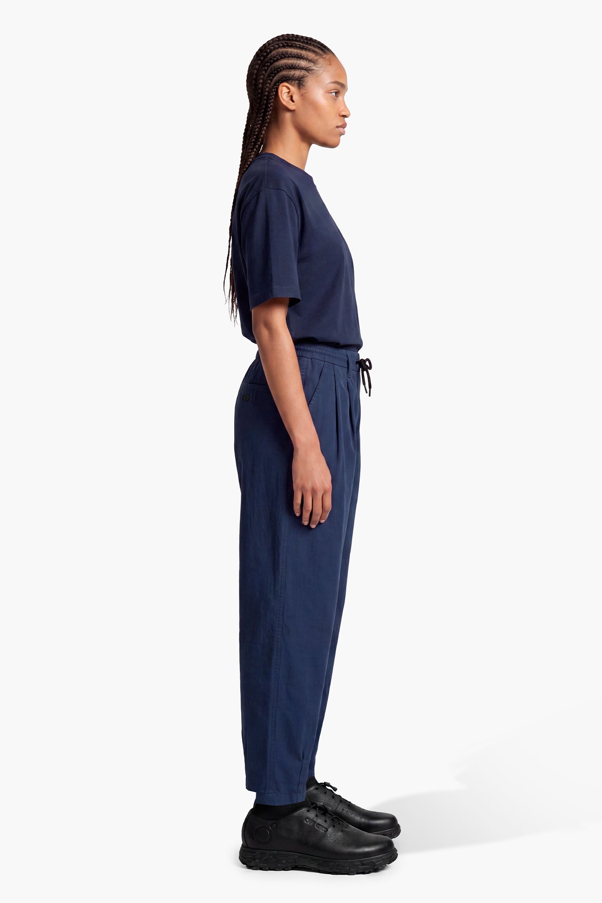 ROCHEL OVER FIT PANT - BLUE INK