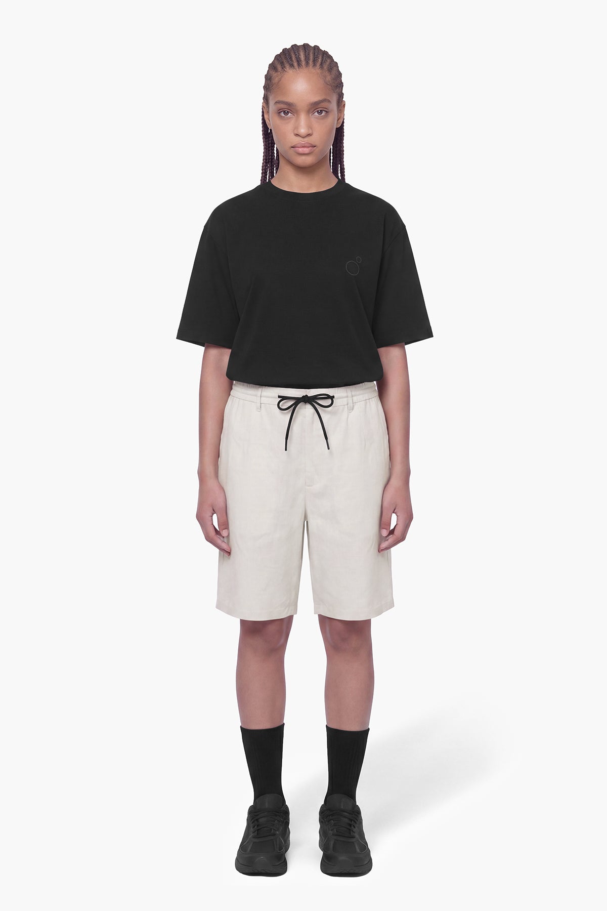 NOMAD LINEN CHINO CUT SHORT - ANTARTIC