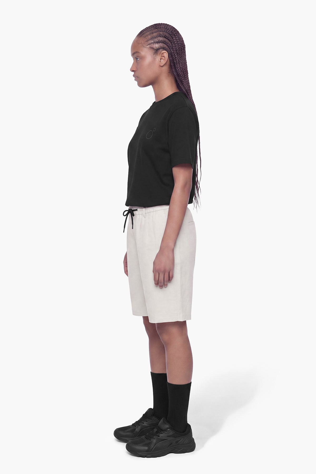 NOMAD LINEN CHINO CUT SHORT - ANTARTIC