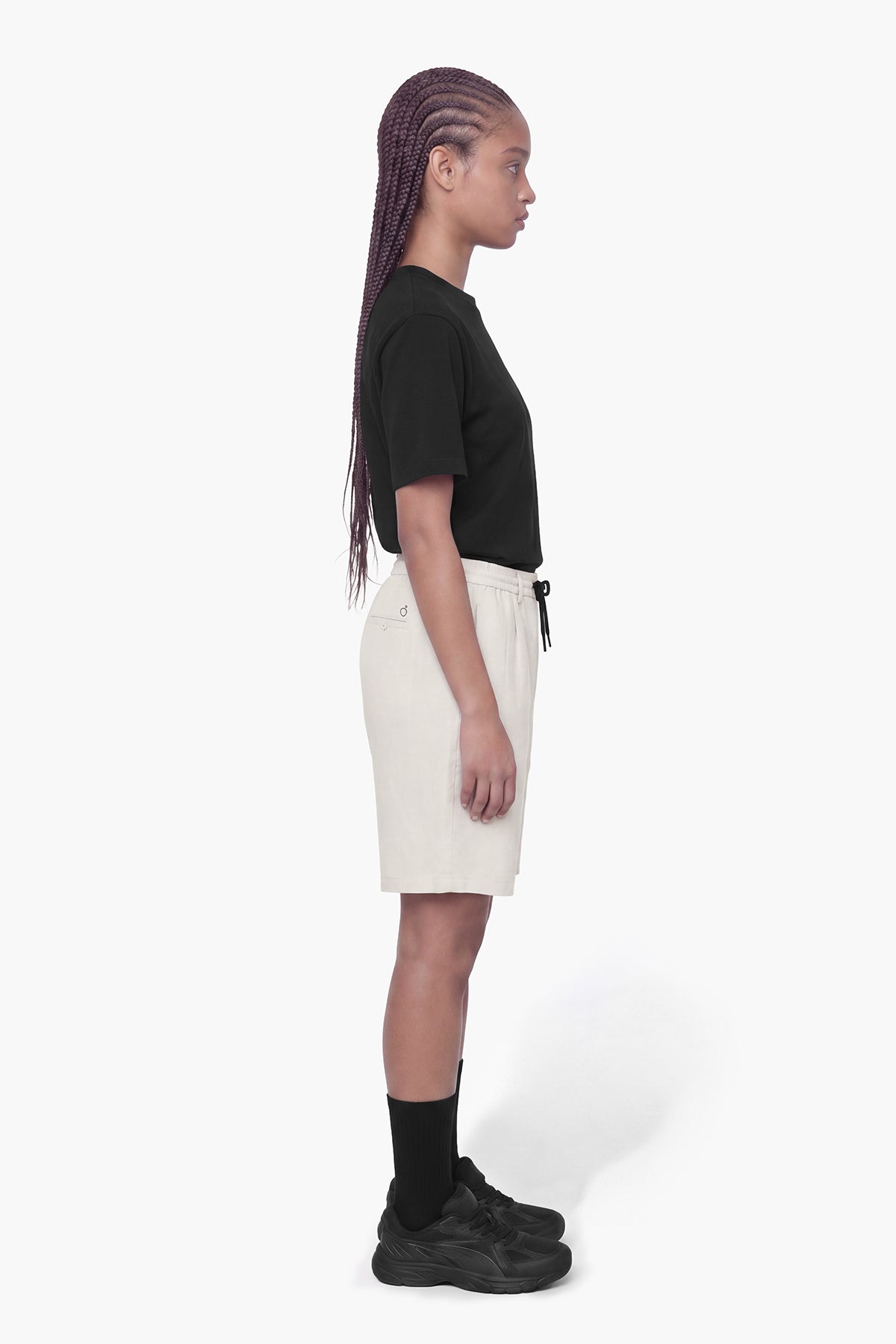 NOMAD LINEN CHINO CUT SHORT - ANTARTIC