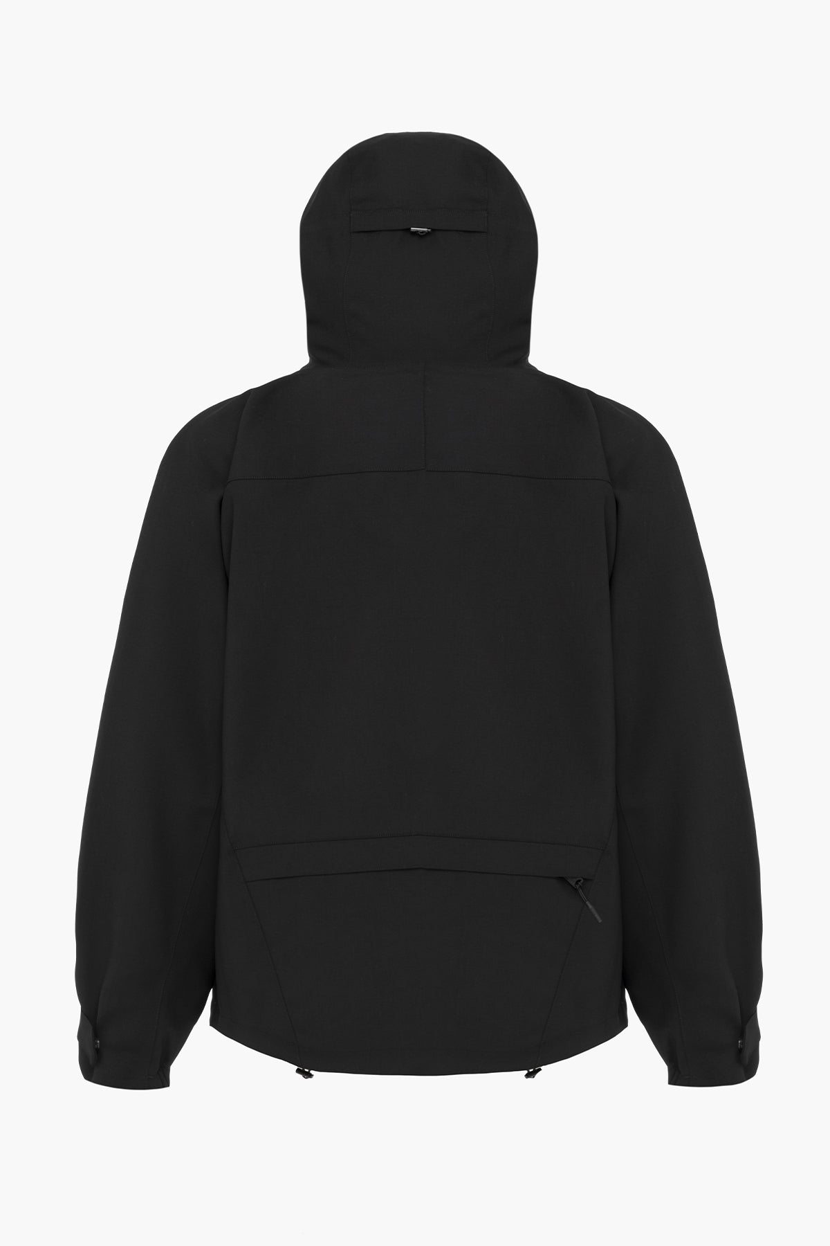 ENTANGLEMENT 3 LAYER WOOL JACKET - BLACK