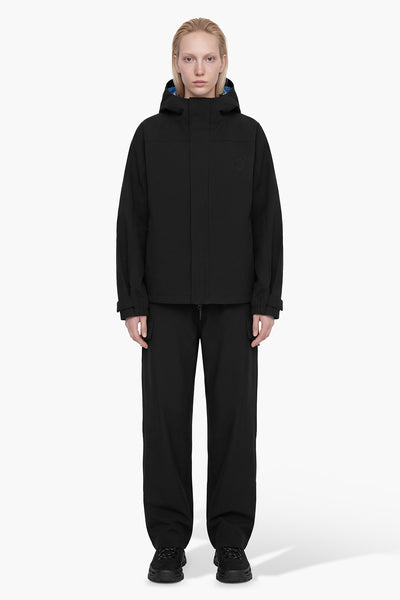 ENTANGLEMENT 3 LAYER WOOL JACKET - BLACK