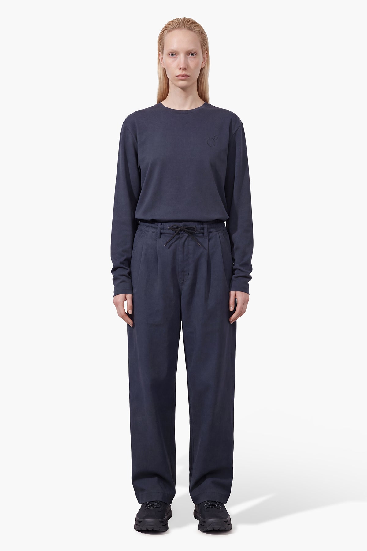 ROCHEL WIDE PANT - BLU NAVY