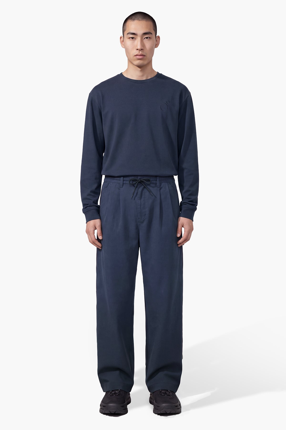 ROCHEL WIDE PANT - BLU NAVY
