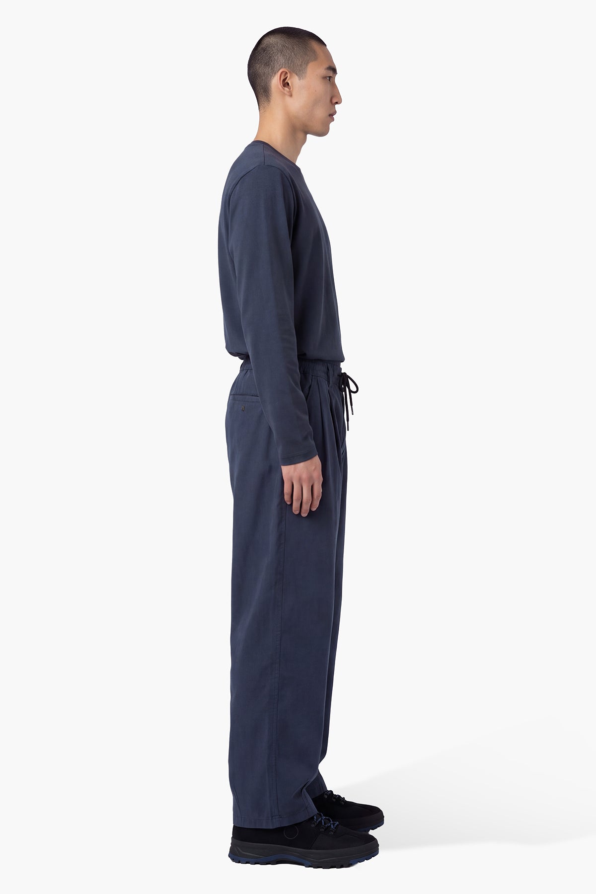 ROCHEL WIDE PANT - BLU NAVY