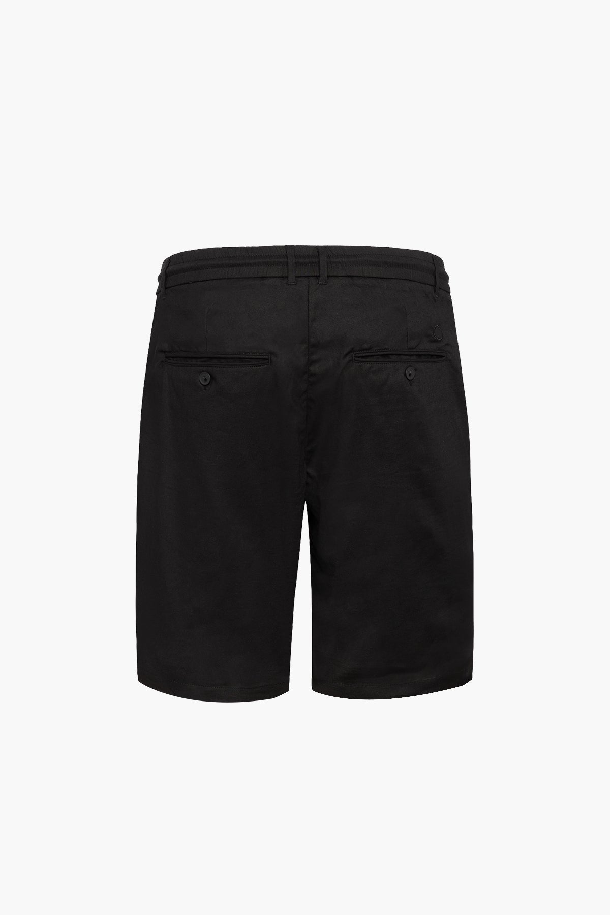 NOMAD LINEN CHINO CUT SHORT - BLACK