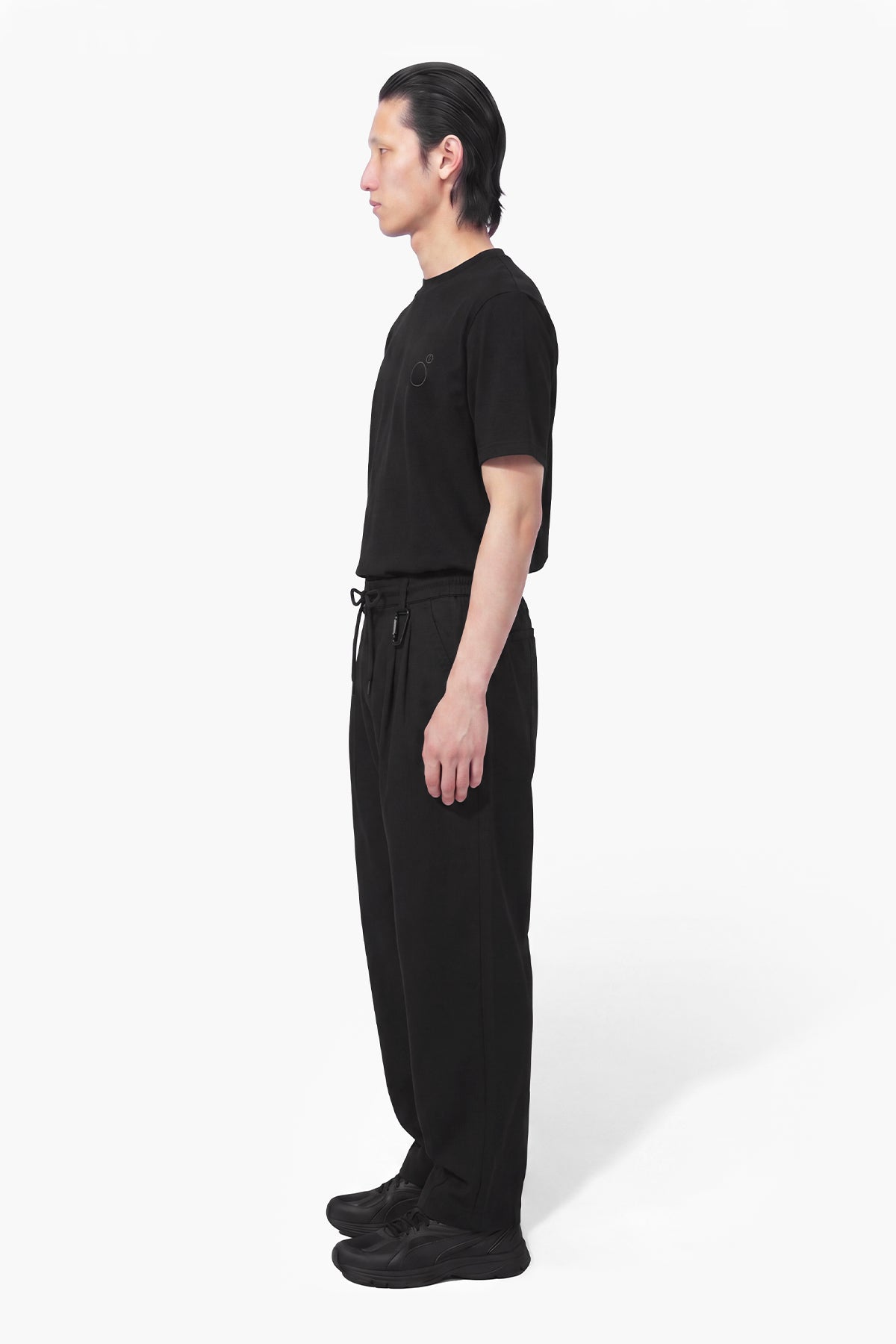 ROCHEL OVER FIT PANT - BLACK