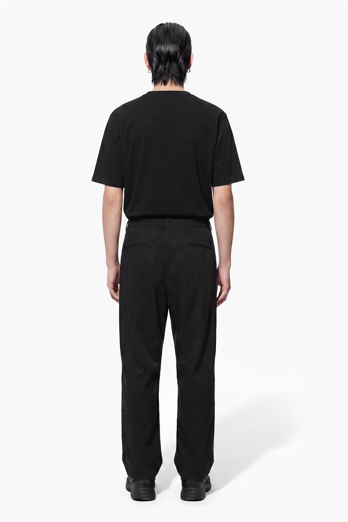 ROCHEL OVER FIT PANT - BLACK