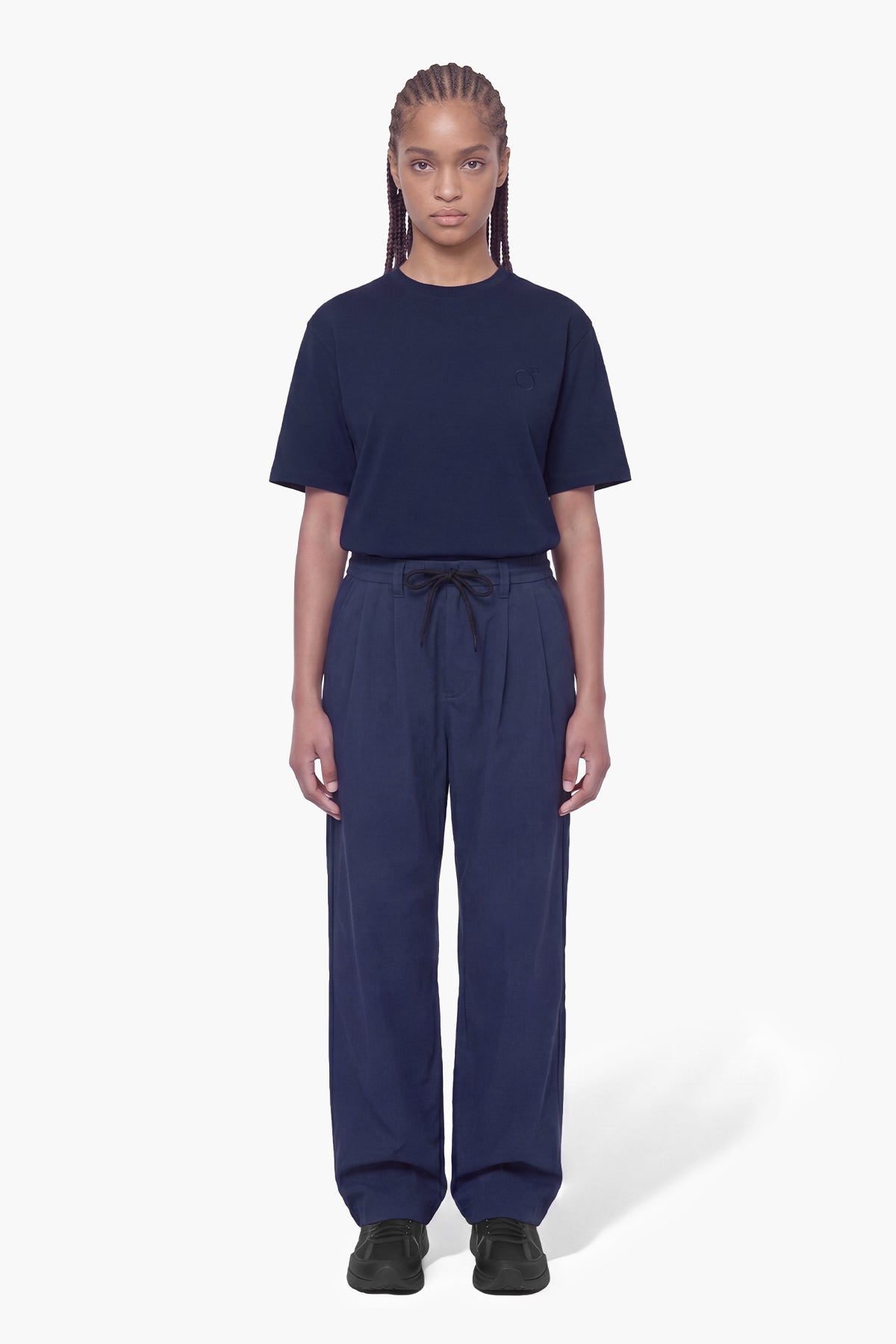 ROCHEL OVER FIT PANT - BLUE INK