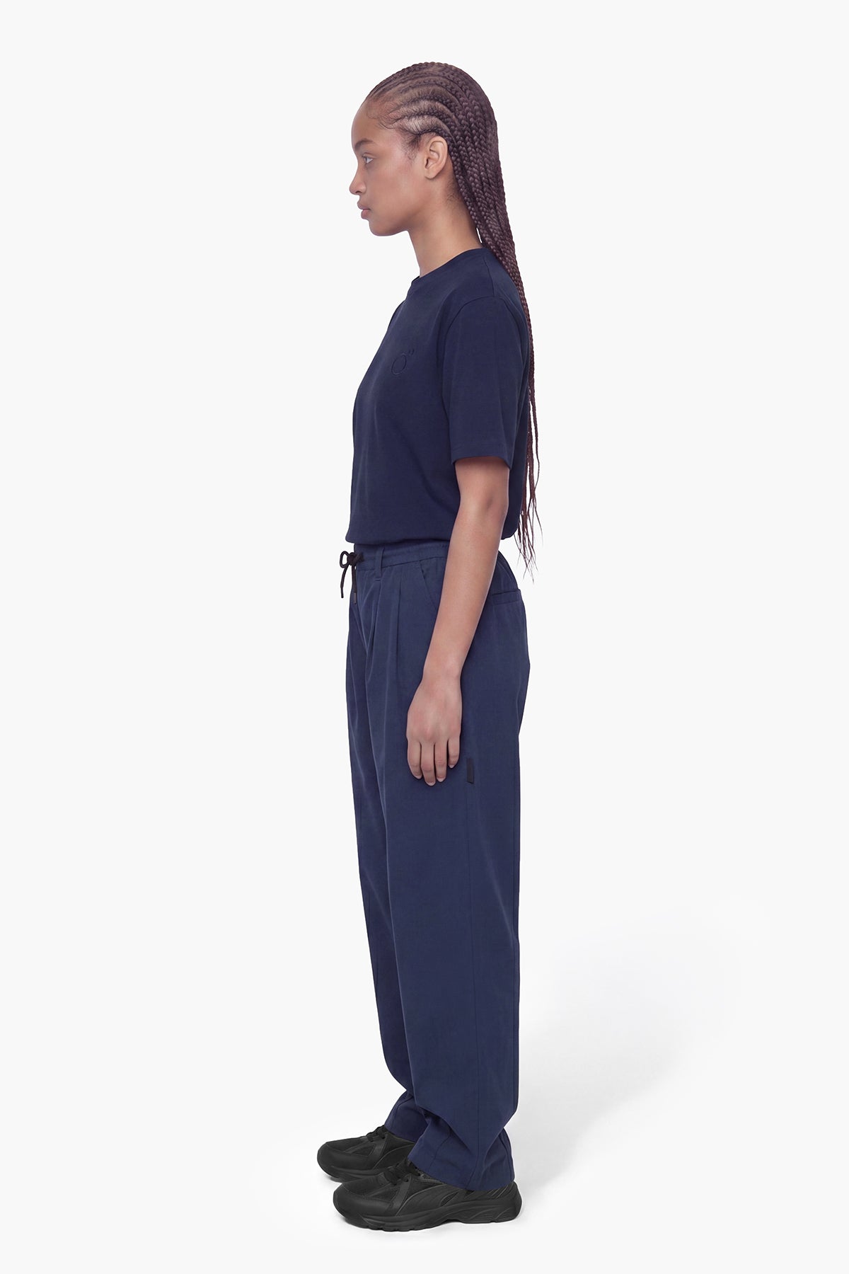 ROCHEL OVER FIT PANT - BLUE INK