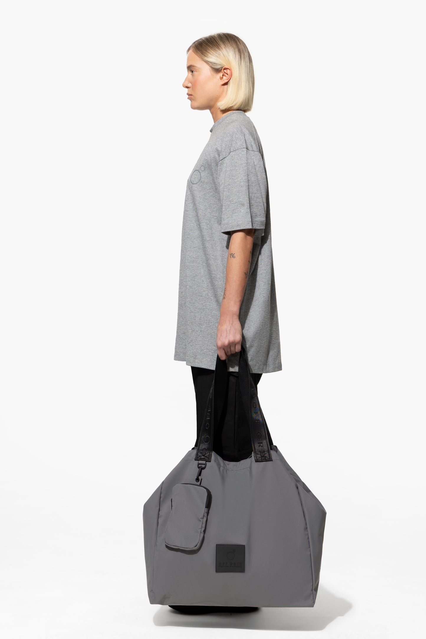 SHOPPING BAG TECH - GREY STONE