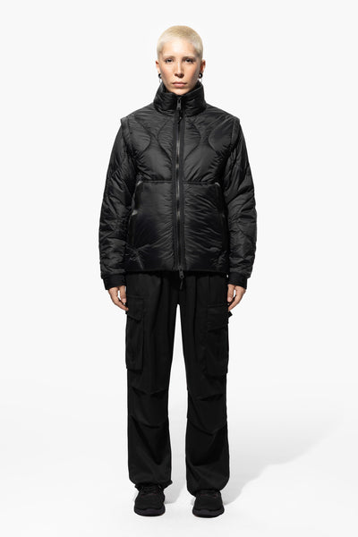 TWO PADDING JACKET - S & BLACK