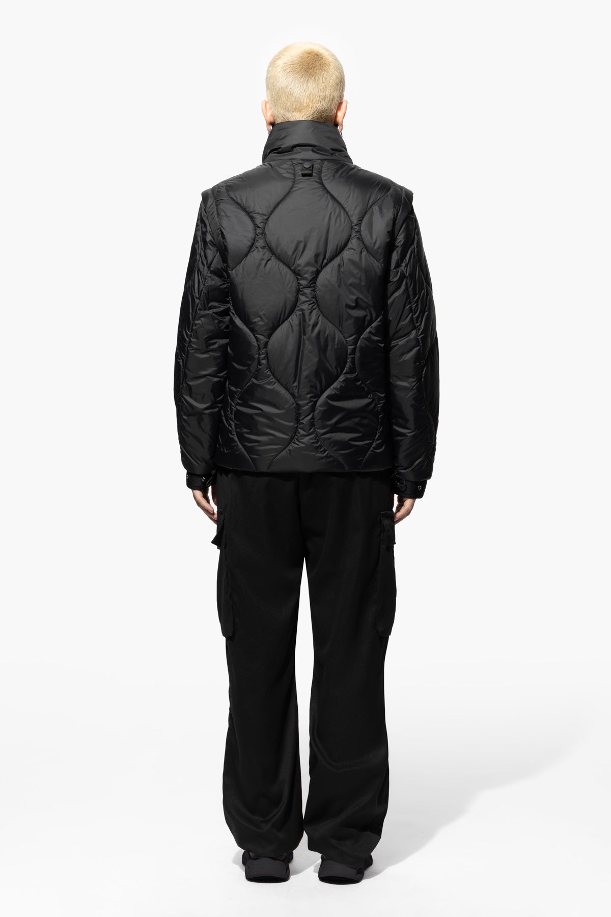 TWO PADDING JACKET - S & BLACK