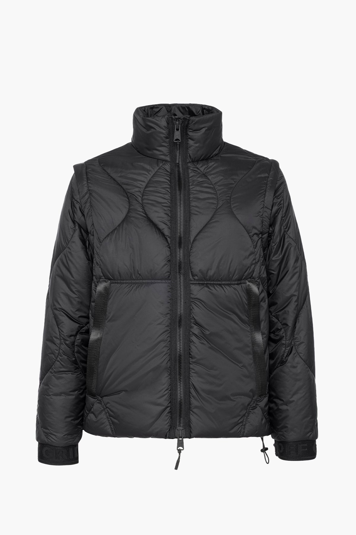 TWO PADDING JACKET - S & BLACK